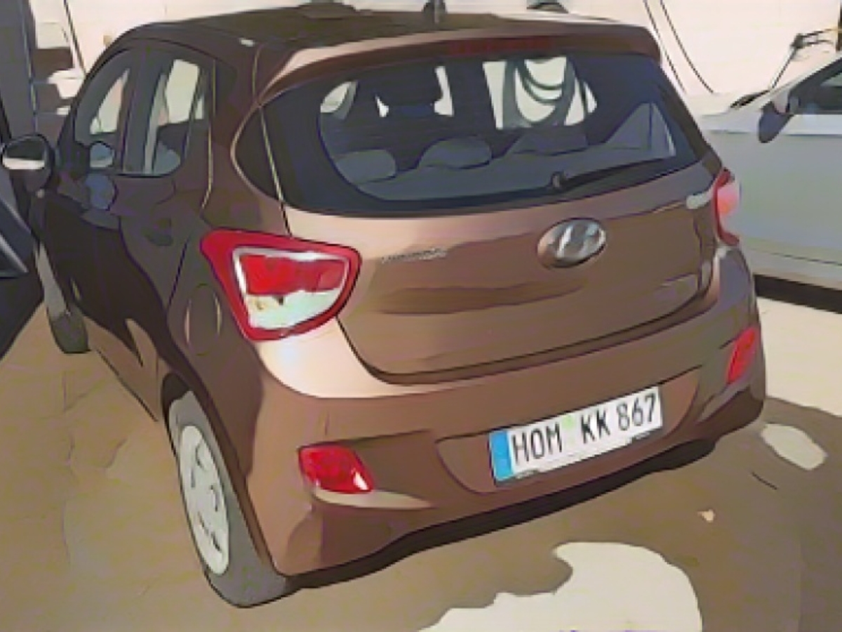 Verschwunden: der braune Hyundai i10 mit Kennzeichen HOM-KK 867