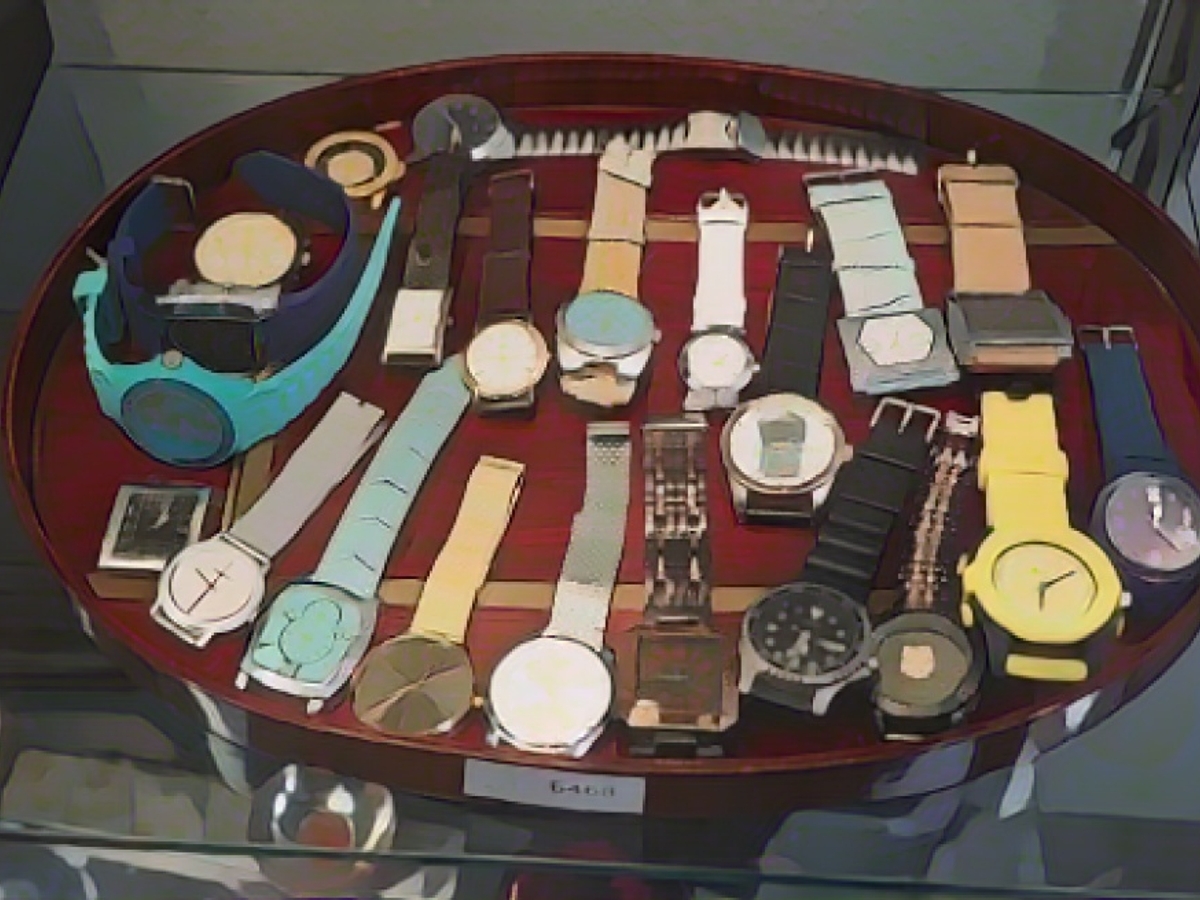 Diese Uhren-Sammlung kam ebenfalls unter den Hammer. Rolex oder ähnliche Luxus-Zeitmesser sucht man vergebens