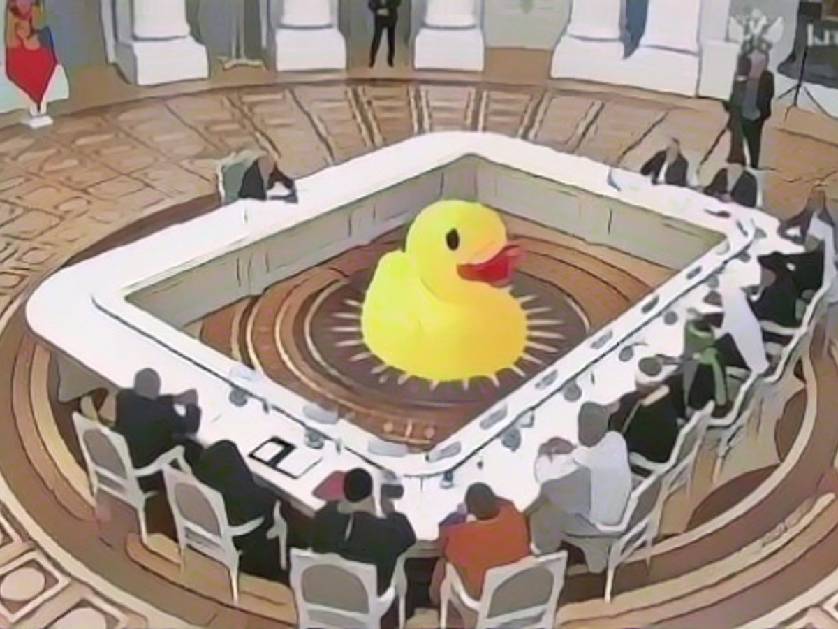 Selbst eine aufblasbare Ente hätte Platz in Putins Bassin