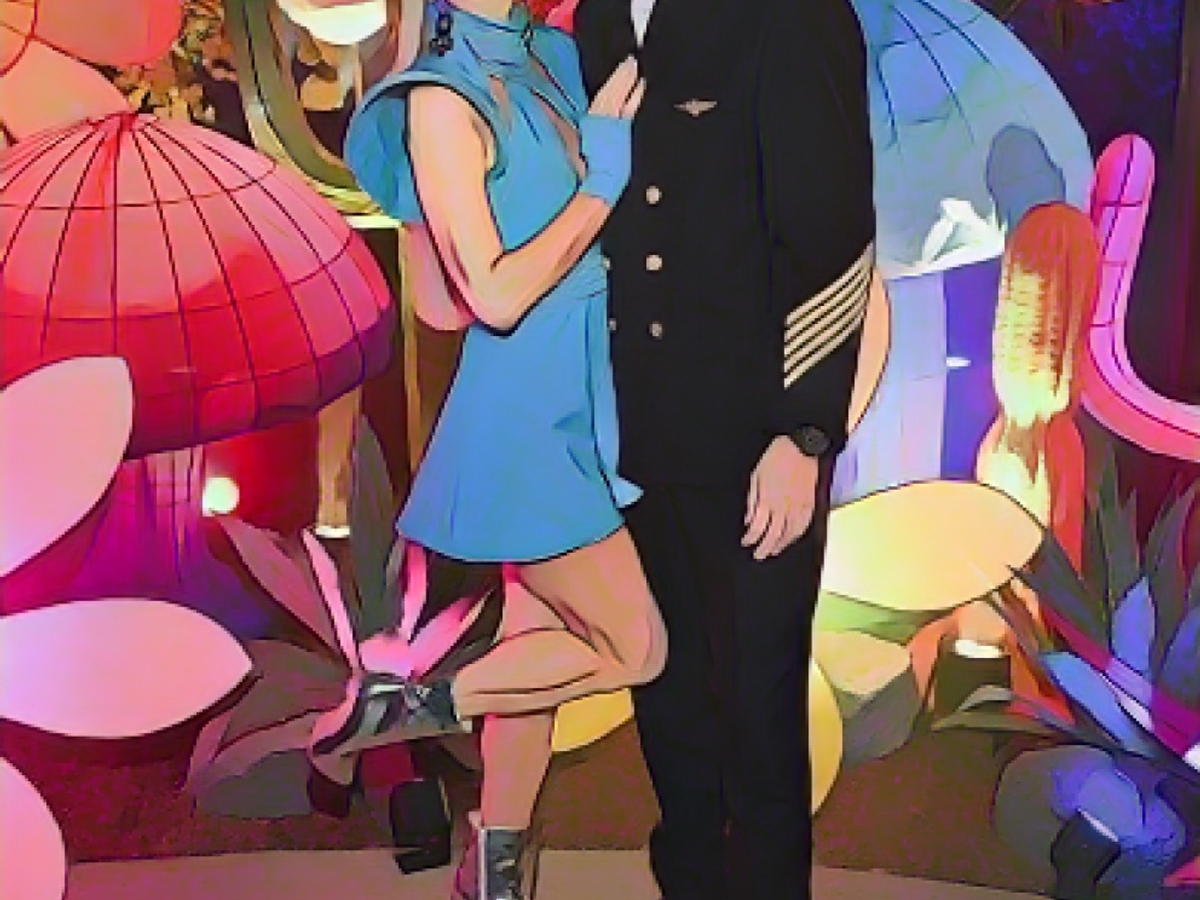 Paris Hilton und ihr Ehemann Carter Reum tauchten als Stewardess und Pilot zu Cindy Crawfords und Rande Gerbers Halloween-Party auf
