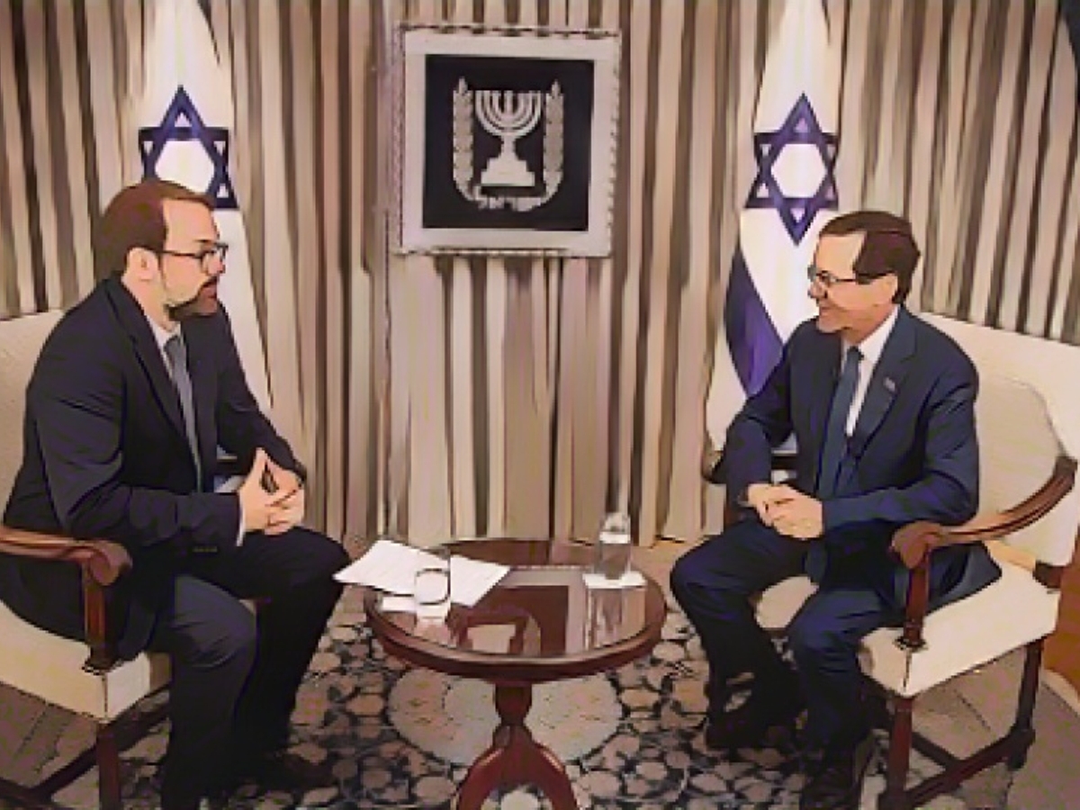 Президент Израиля Ицхак Герцог (63) в беседе с вице-президентом BILD Полом Ронцхаймером