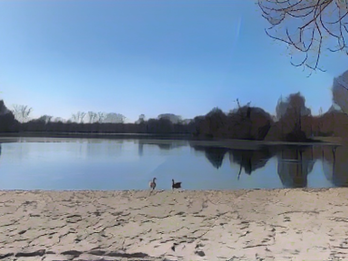 Sollachsee bei Germersheim (Pfalz). Hier nutzte der Mörder einen begleiteten Ausflug zur Flucht