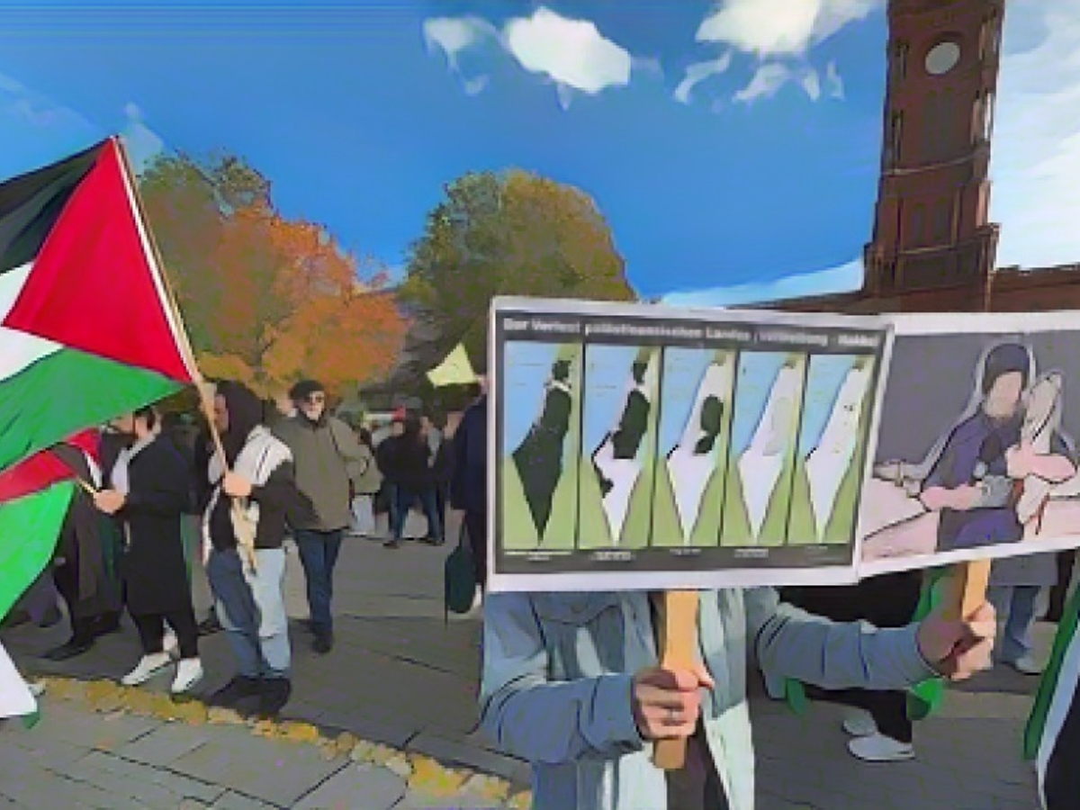 A poster that falsely suggests the Palestinians were expelled from their land by Israel