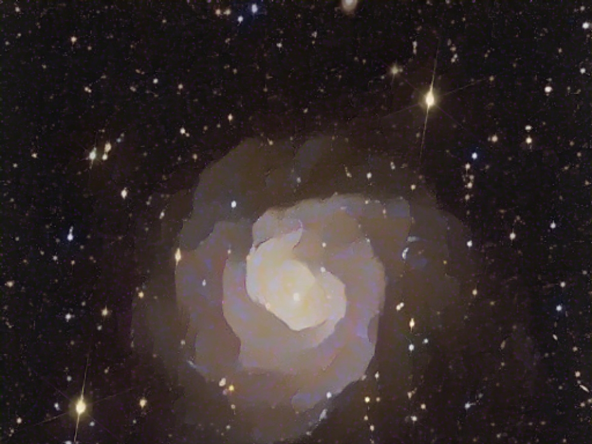 Die Galaxy IC342 besticht nicht mit ihrem Namen, dafür mit ihrem Aussehen