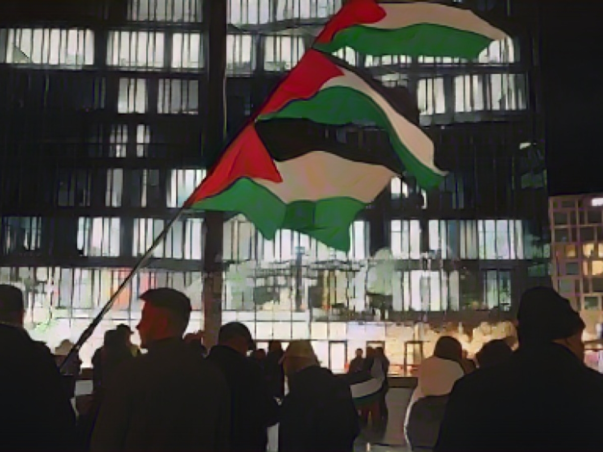 Pro-Palästina-Demonstranten auf Berlins Straßen