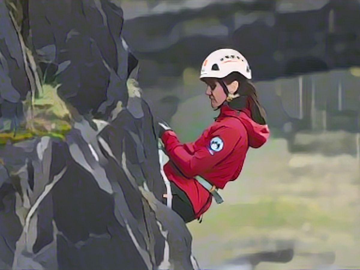 Für den Rettungsdienst wurde Kate in diesem Jahr auch schon zur Bergsteigerin