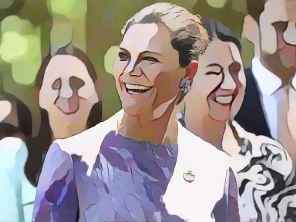 Crown Princess Victoria as patron of the Swedish Chamber of Commerce in Germany Crown Princess Victoria as the Swedish Chamber of Commerce's esteemed patron