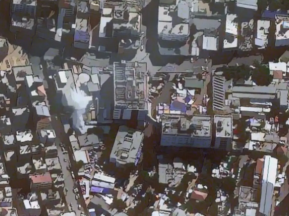 L'ospedale Al Shifa nella Striscia di Gaza in un'immagine satellitare dell'11 novembre.