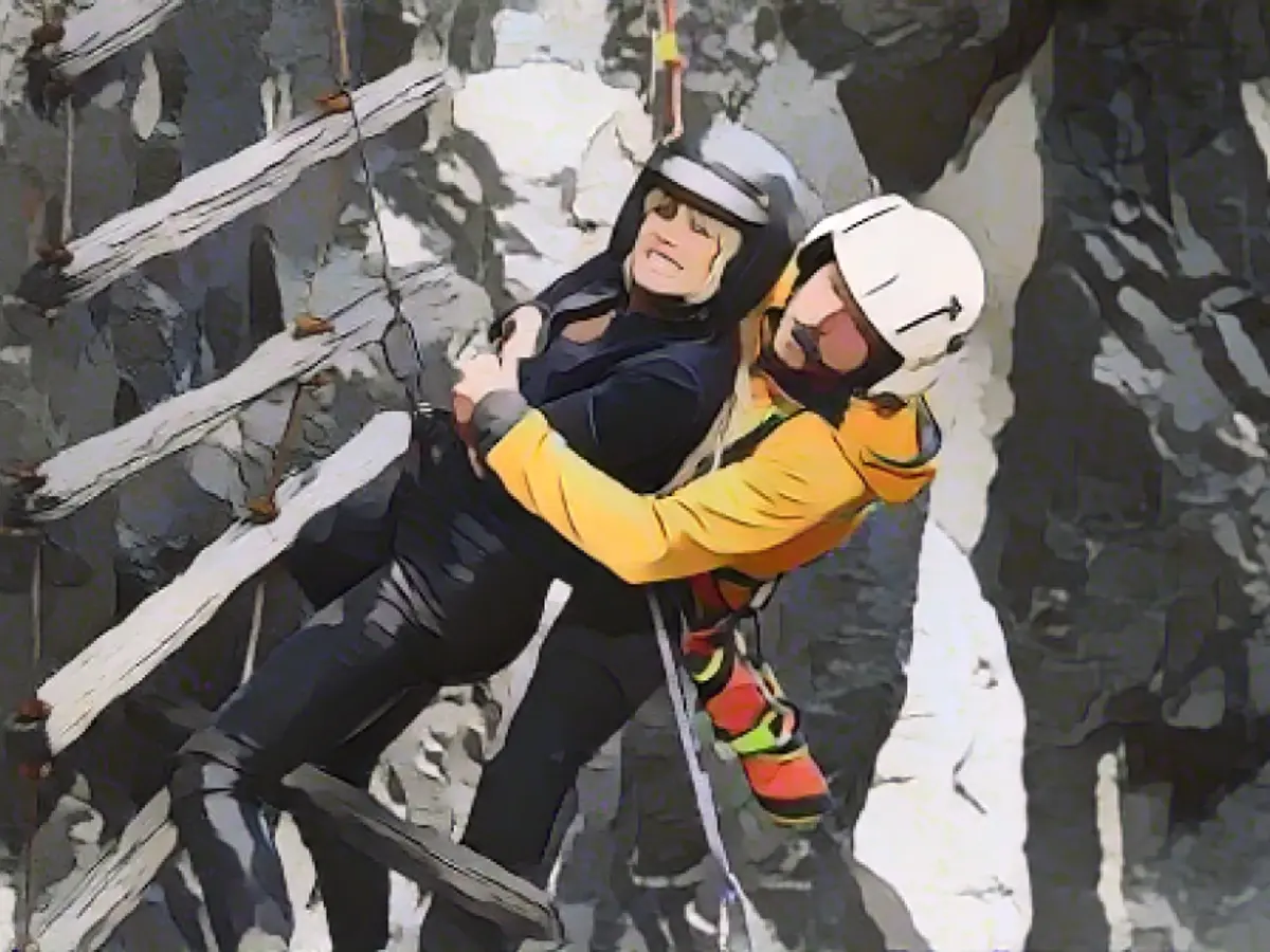 Feel the rush: Heidi Klum's hands-on mountain rescue experience Heidi's hands-on filming experience with Sebastian Ströbel