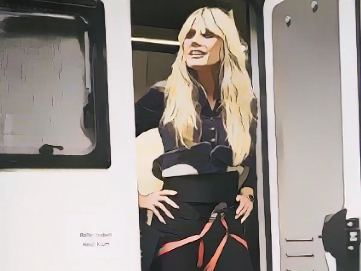 Seizing the day: Heidi exudes energy and determination on set Go, Heidi: The adventure continues!