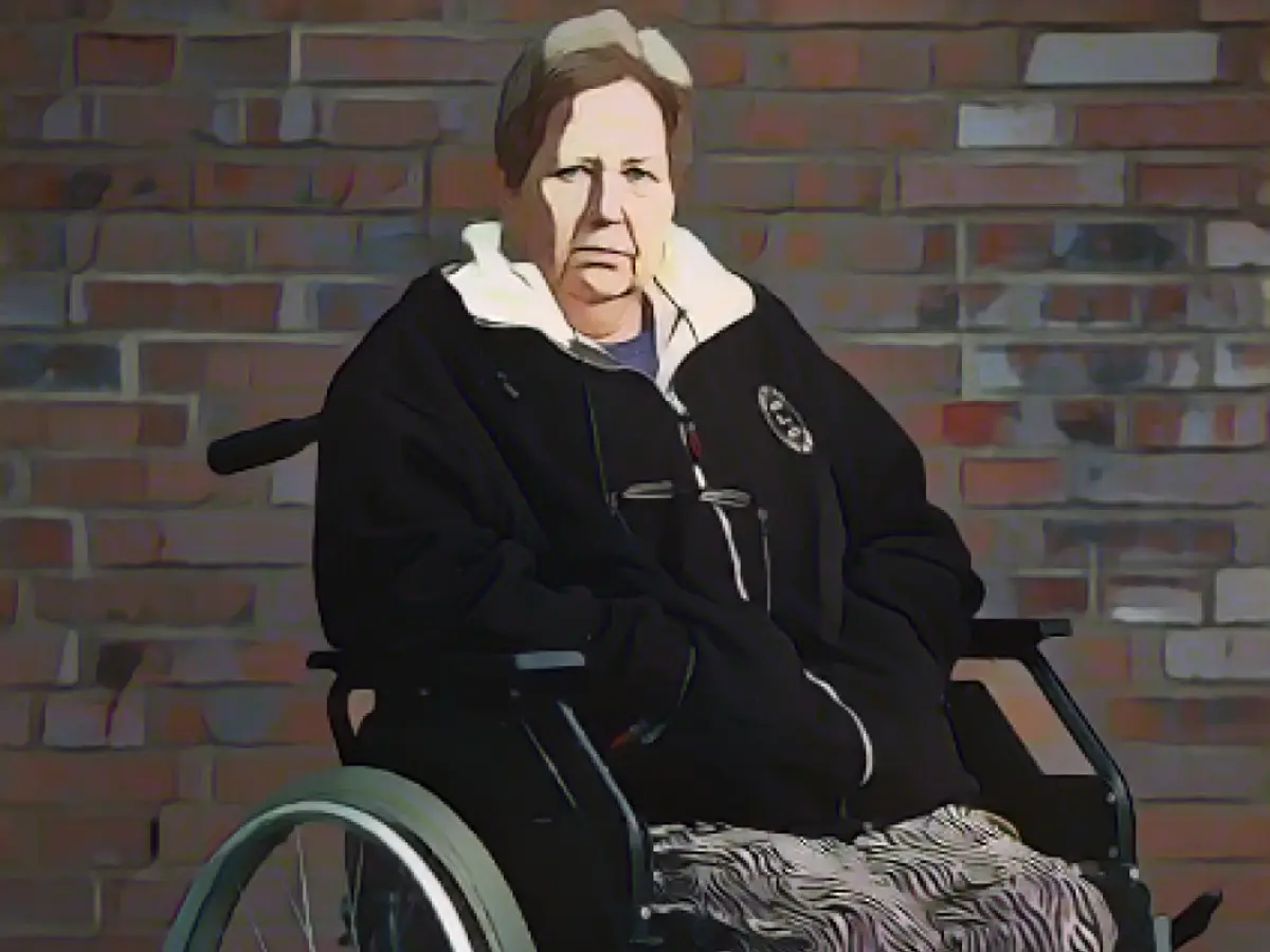 Crying out for help: Daniela Haas, trapped in her apartment for months, calls the housing association daily.
