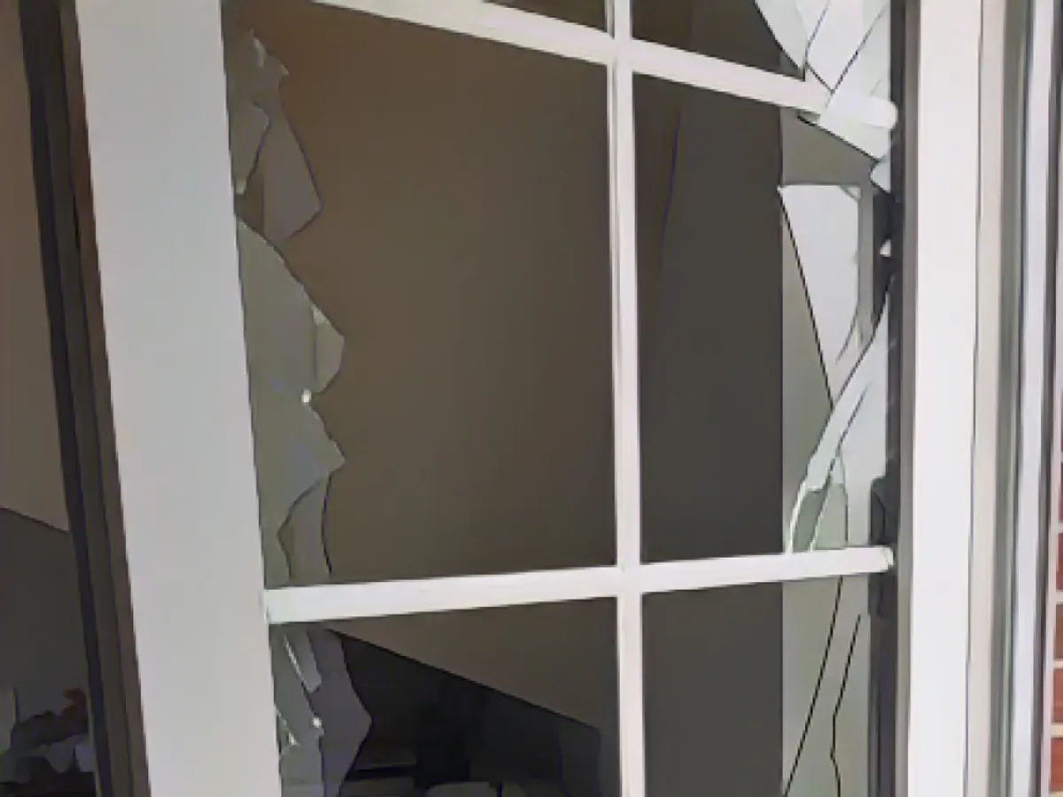 The moment the police brought their hammers down on Pelzer's door The moment the police brought their hammers down on Pelzer's door