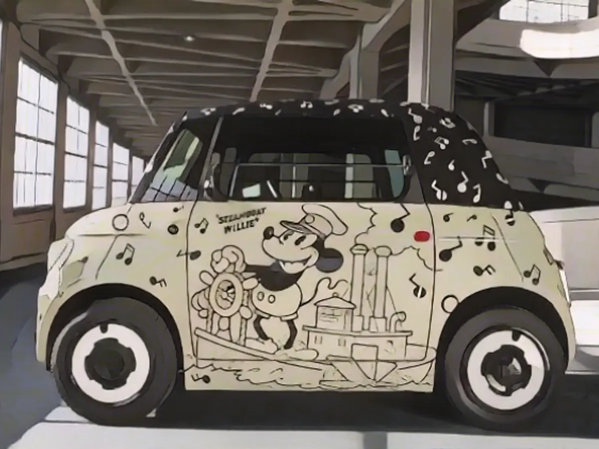 Topolino number two picks up on motifs from the Disney short film 