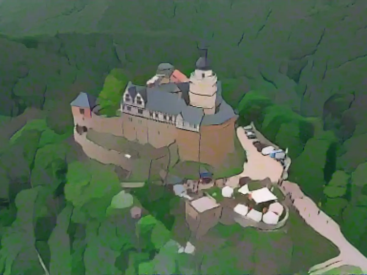 The enchanting Falkenstein Castle nestles in the heart of the Harz forests near Ballenstedt