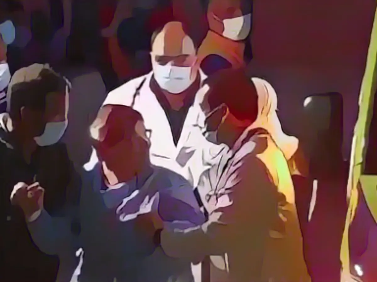 The long journey home: Hospital examinations and checkups after 49 days of captivity.