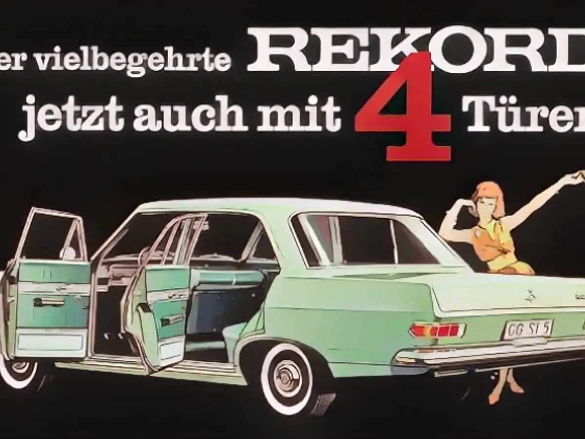 La Opel Rekord era disponibile a partire da 6830 marchi tedeschi.