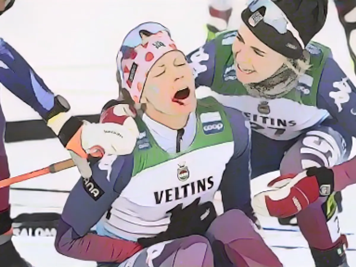 Bloodied and battered: Diggins in the aftermath of the race Bloodied and battered: Diggins in the aftermath of the race