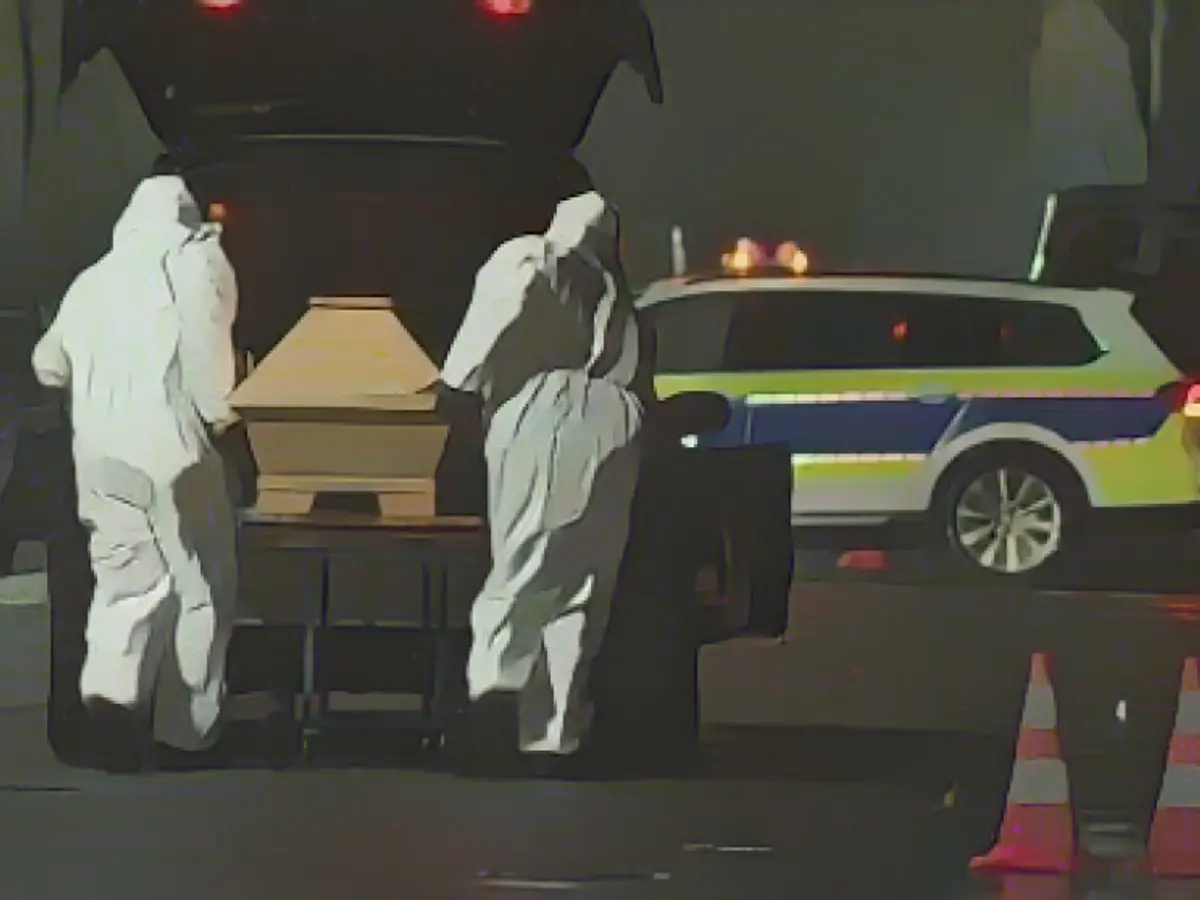 Thomas M.'s body removed from the scene of the accident on Sunday evening