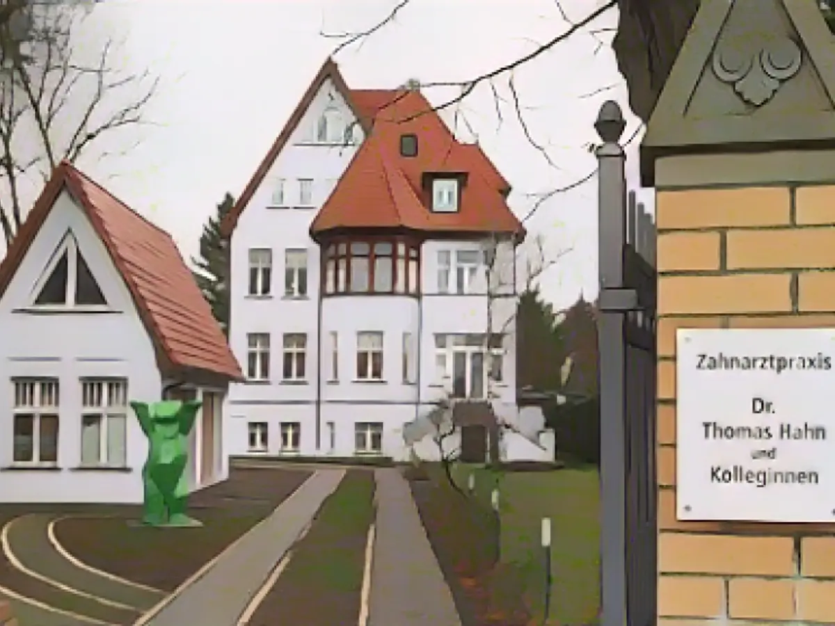 The stylish villa in Marzahn-Hellersdorf. The three intruders gained entry here on Monday night The stylish villa in Marzahn-Hellersdorf. The three intruders gained entry here on Monday night