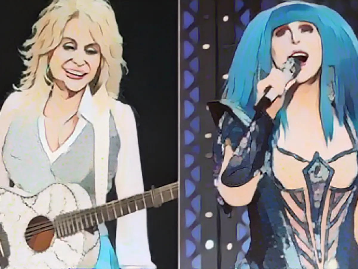 Dolly Parton im Jahr 2014 und Cher im Jahr 2019.