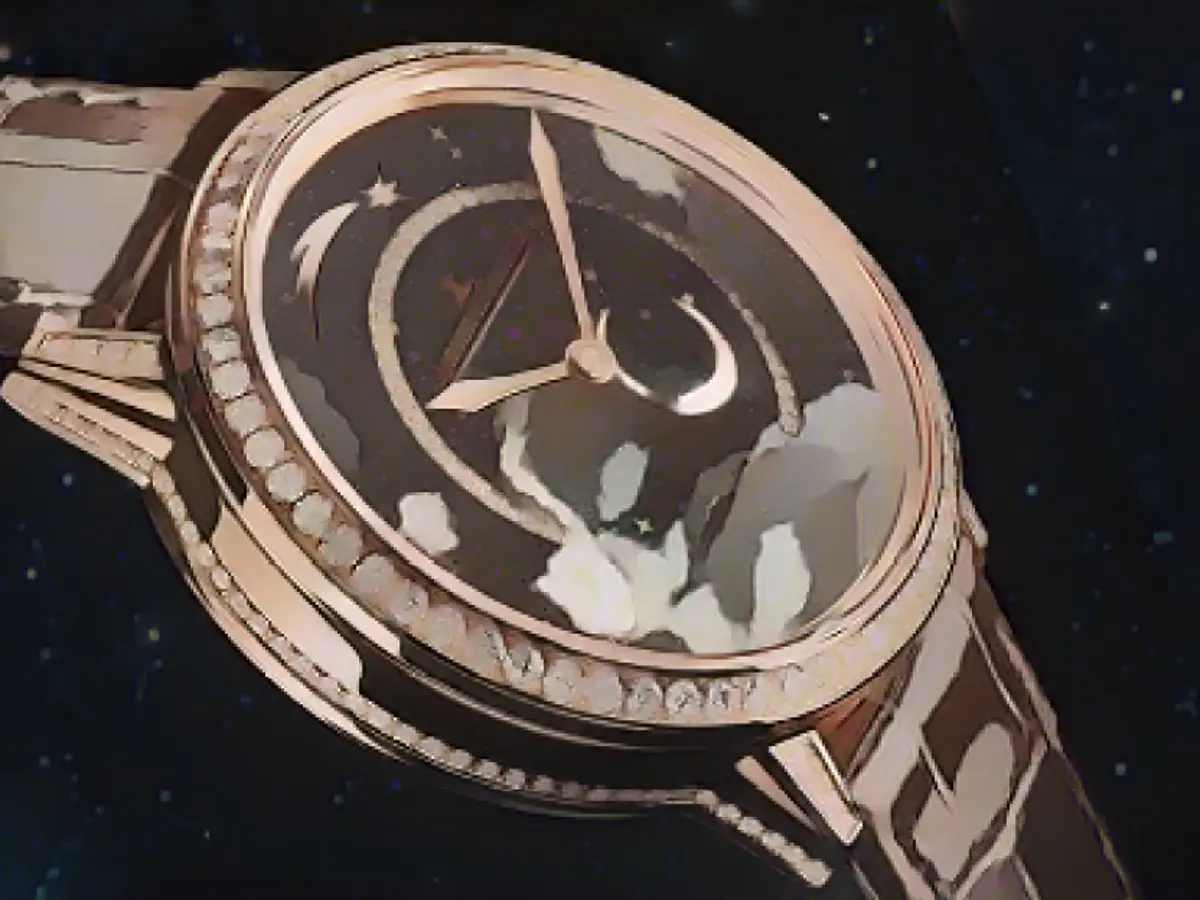 Wrist movement triggers the Jaeger-LeCoultre's Dazzling Star watch to release a shooting star across the dial.
