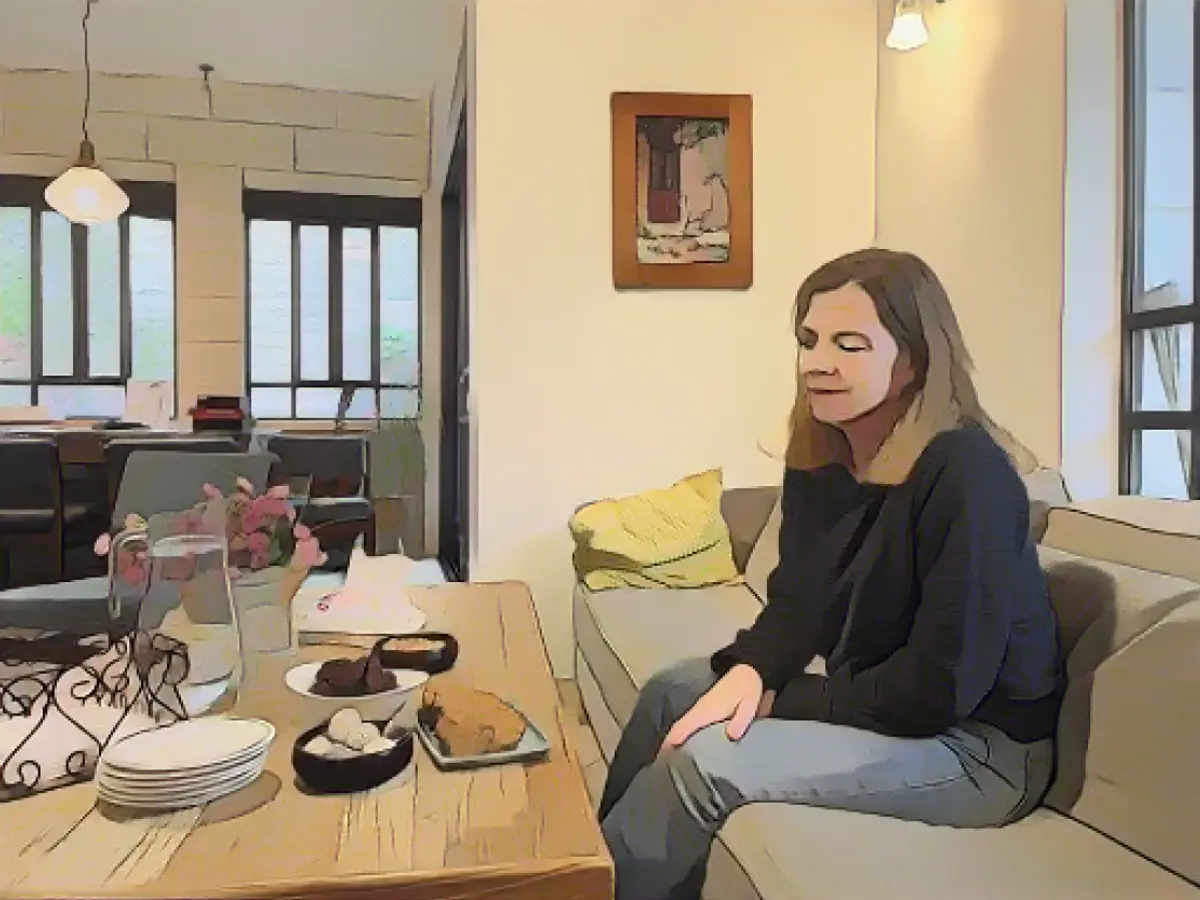 Elana Kaminka parla dalla sua casa di Tzur Hadassah, il 27 novembre.