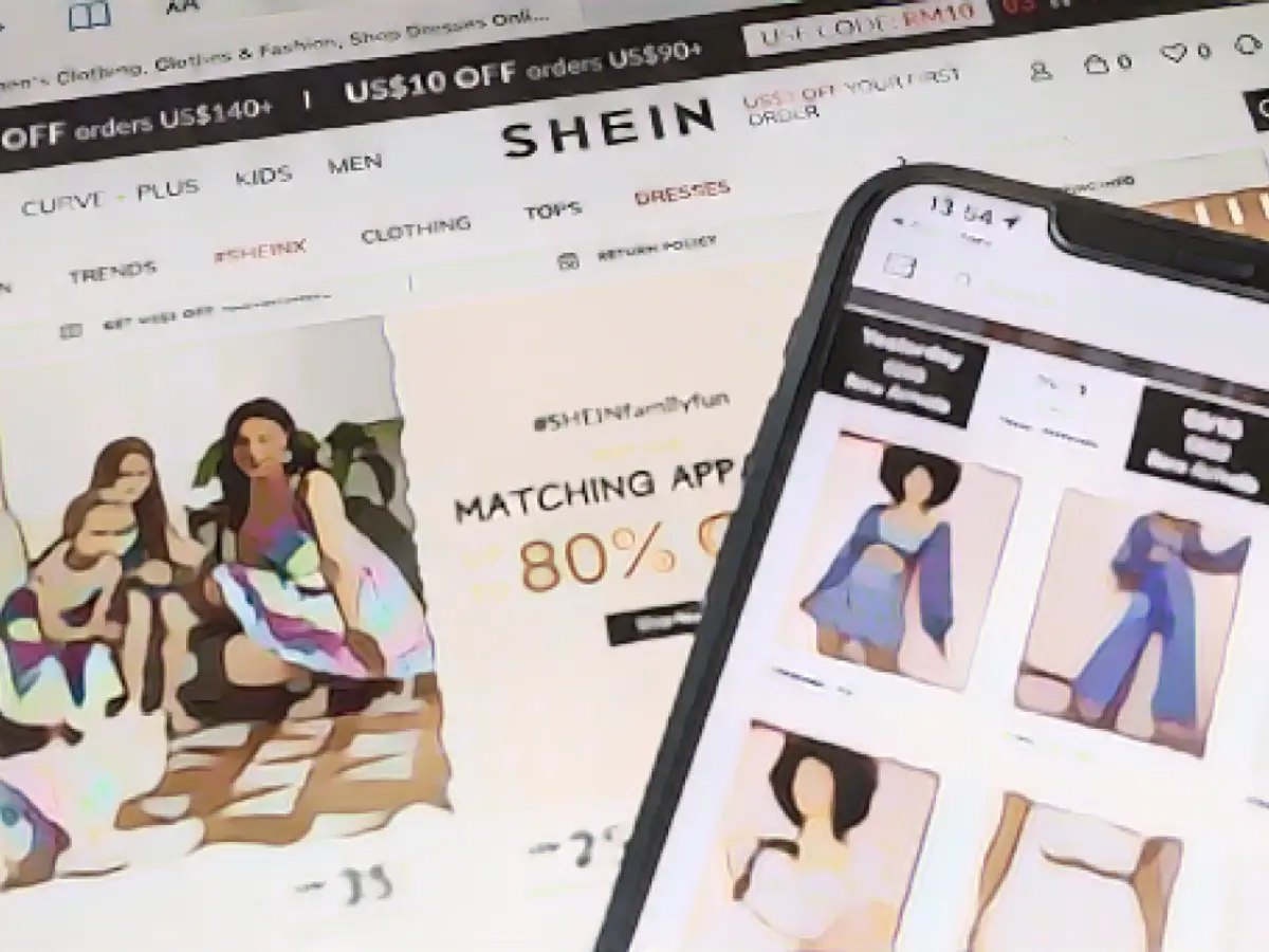 Sheins App und Website erschienen in Hongkong.