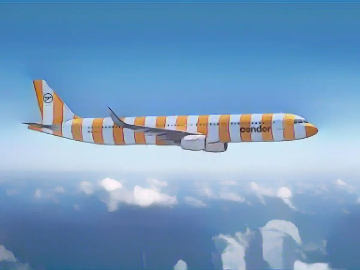 German airline unveils candy-striped aircraft