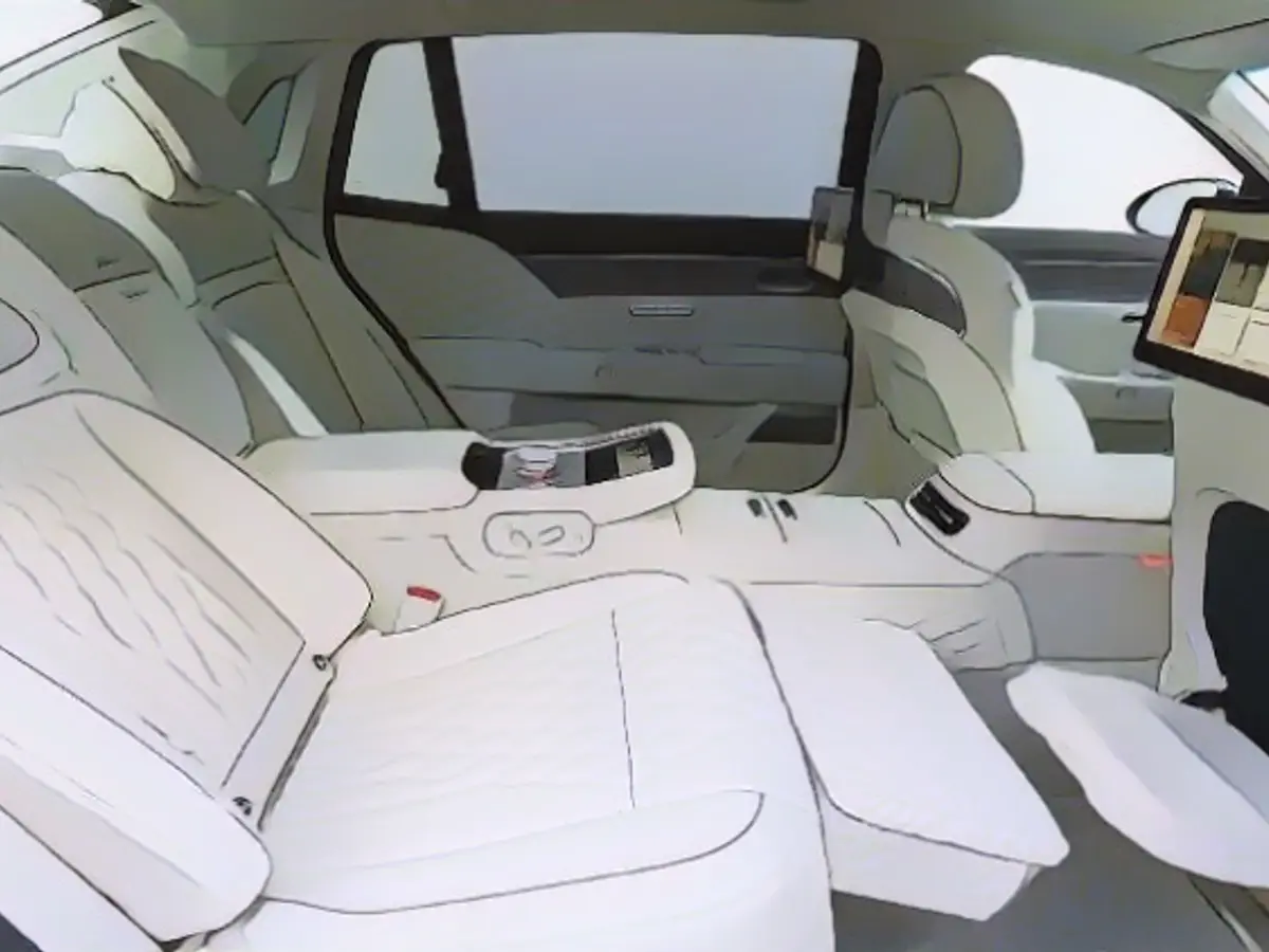 The Genesis G90 Long-Wheelbase Features an Office on Wheels The Genesis G90 Long-Wheelbase Features an Office on Wheels