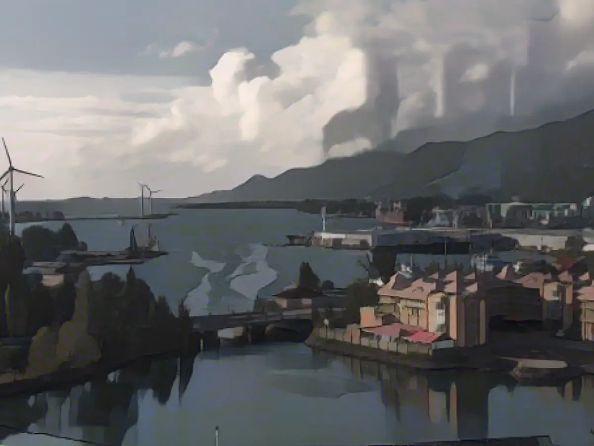 Aerial view of Victoria, Seychelles' capital. August 19, 2024 Victoria City, Seychelles' Capital, 19th August 2024