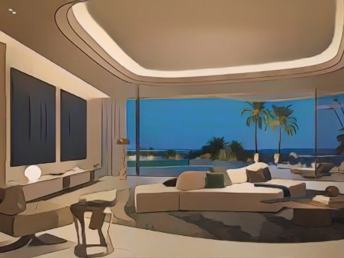 L'attico, raffigurato in questa impressione d'artista, ha stabilito un nuovo record per il mercato immobiliare di Dubai, uno dei più frequentati al mondo per quanto riguarda le proprietà di lusso.