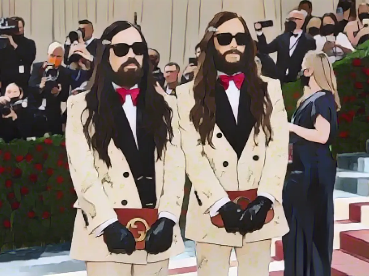 Alessandro Michele und Jared Leto nehmen an der Met Gala im Mai 2022 teil.