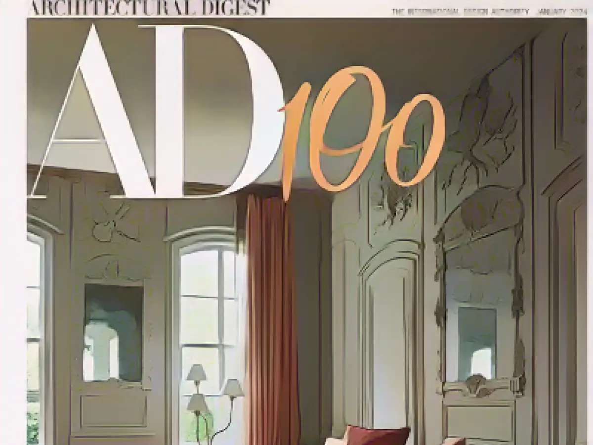 Январский номер журнала Architectural Digest за 2024 год.