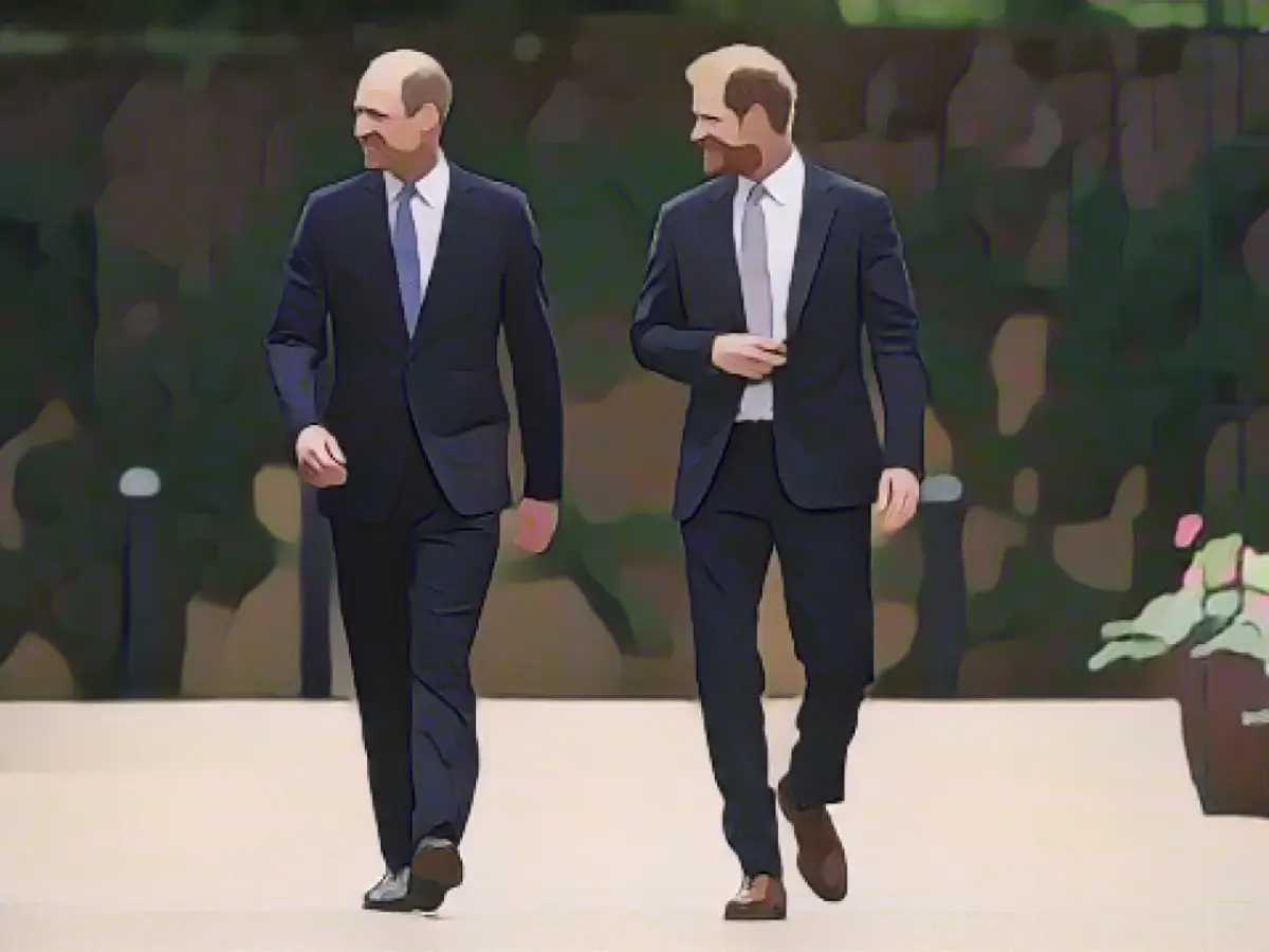 William und Harry kamen zur Enthüllung der Statue, die zufällig am 60. Geburtstag ihrer Mutter stattfand.