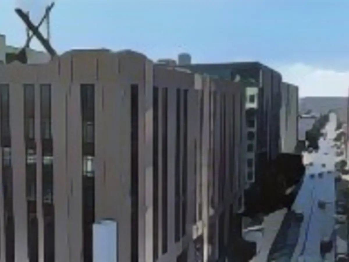 The X Logo on the Roof of X Headquarters in San Francisco, CA on July 31, 2023