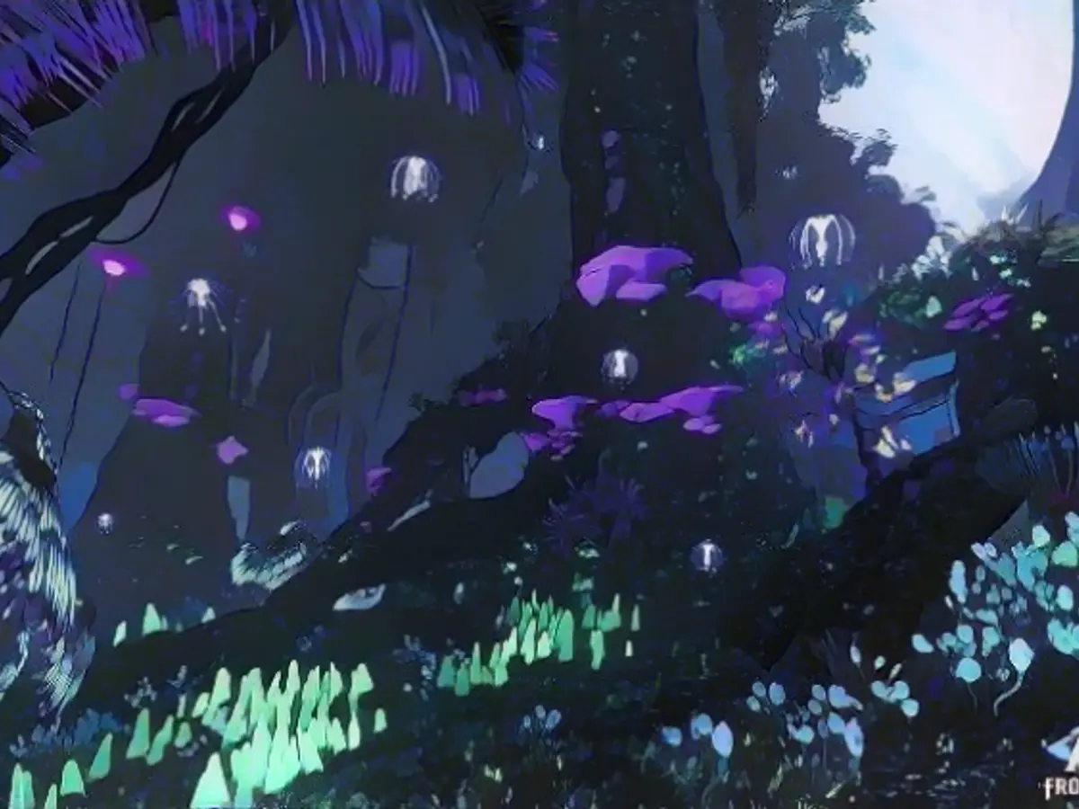 Gli spettacoli di luce nelle foreste di Pandora sono sempre un'attrazione per gli occhi.