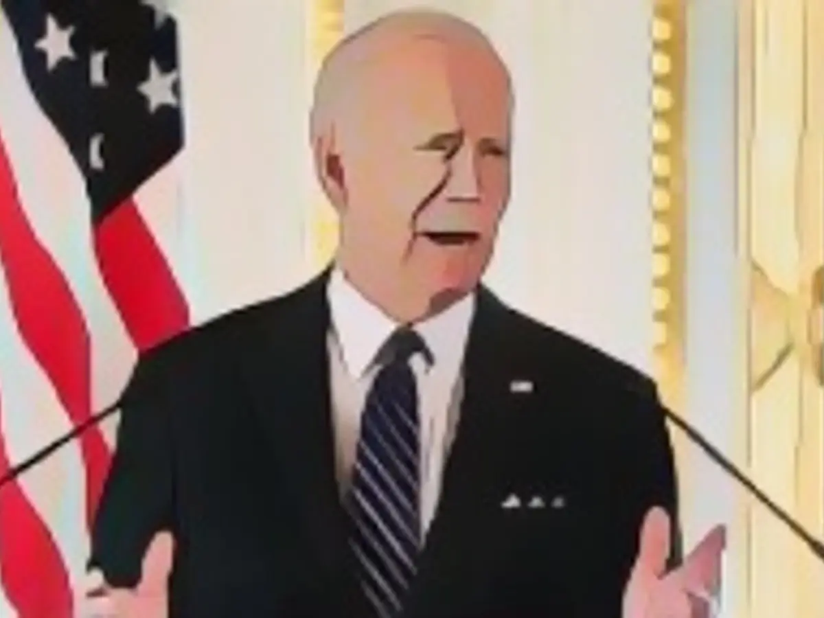 US-Präsident Joe Biden spricht während einer Pressekonferenz mit dem japanischen Premierminister Fumio Kishida im Akasaka-Palast in Tokio, Montag, 23. Mai 2022. (AP Photo/Evan Vucci)