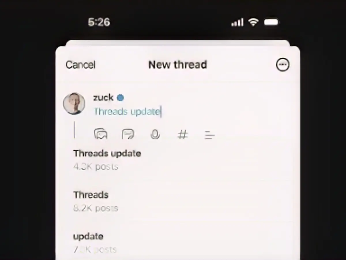 You May Now Add One, Yes One, Tag to Threads Posts