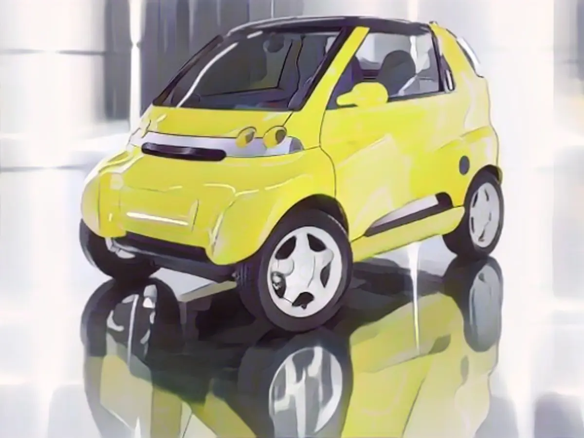 A forerunner of the Smart: the Eco Speedster study with removable roof from the early 1990s.
