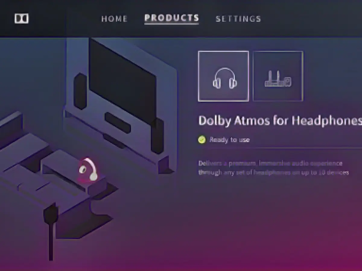 Dolby Access ap Aktivieren von Immersive Spatial Audio unter Windows 11