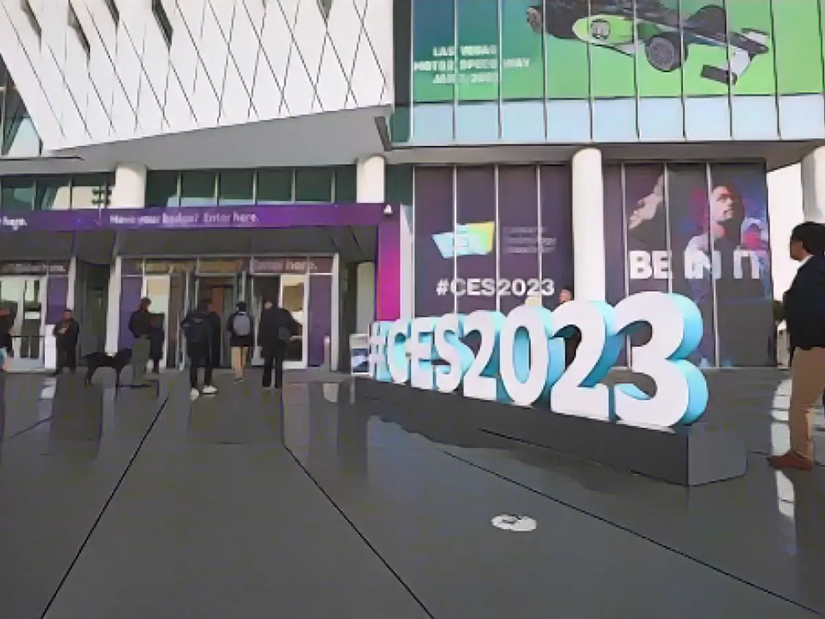 Le CES, le plus grand salon annuel des technologies grand public au monde, ouvrira ses portes aux visiteurs le 5 janvier 2023 au Las Vegas Convention Center à Las Vegas, Nevada, États-Unis.