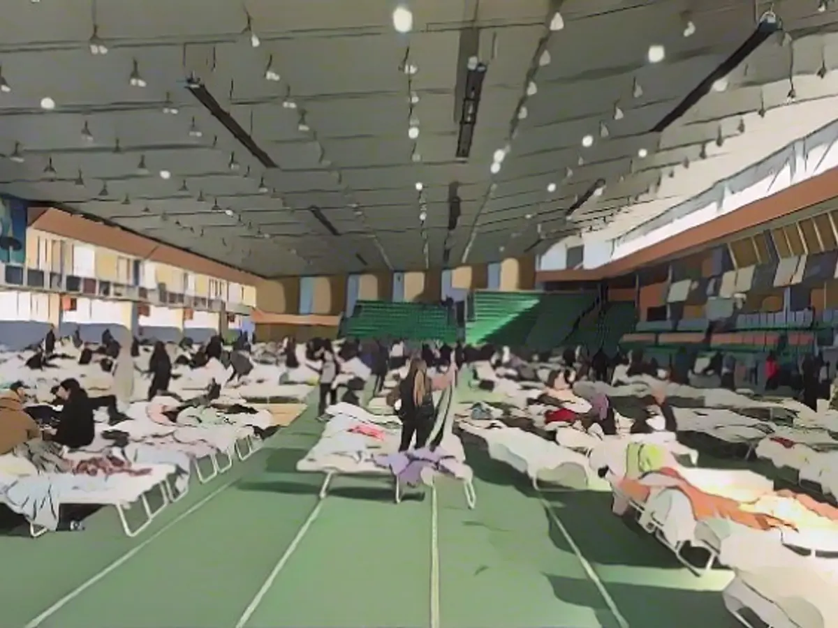 Chisinau sports hall in March 2022: Be an Angel evacuated the entire hall, which was able to be closed.