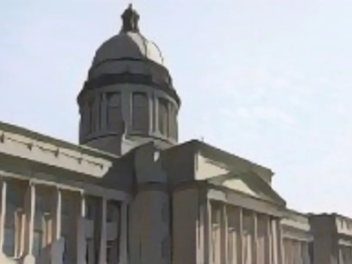 Frankfort, Kentucky'deki Kentucky Eyalet Meclis Binası 7 Nisan 2021 tarihinde resmedilmiştir.
