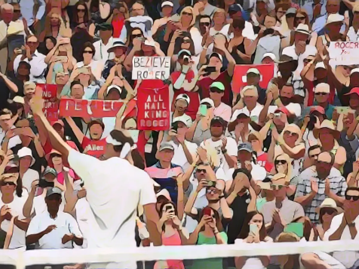 Wenn Roger Federer zum Tennisspielen um die Welt reist, schwärmen die Fans vom Schweizer.