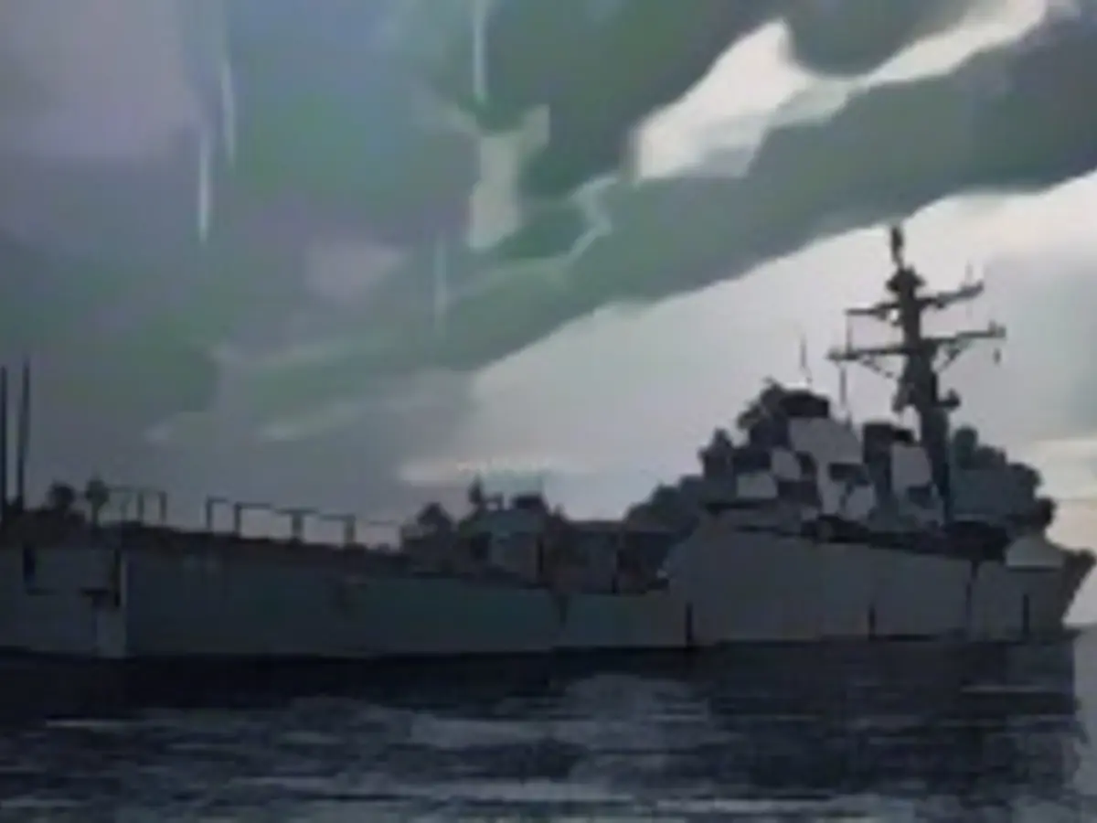 ABD Donanması tarafından sağlanan bu görüntü USS Carney'i 23 Ekim 2018 tarihinde Akdeniz'de gösteriyor.