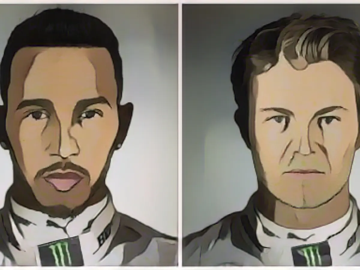 Wird Nico Rosberg (rechts) 2016 zum dritten Mal Glück haben? Oder gewinnt sein Mercedes-Teamkollege Lewis Hamilton (links) zum dritten Mal in Folge die Formel-1-Meisterschaft?