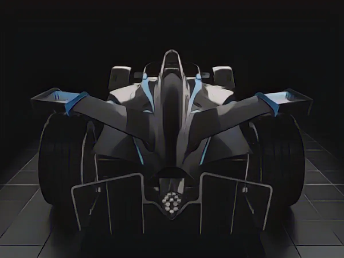 Formula E'nin isim ortağı ABB, yeni tasarımın kapağını kaldırmak için robotik bir kol sağladı.