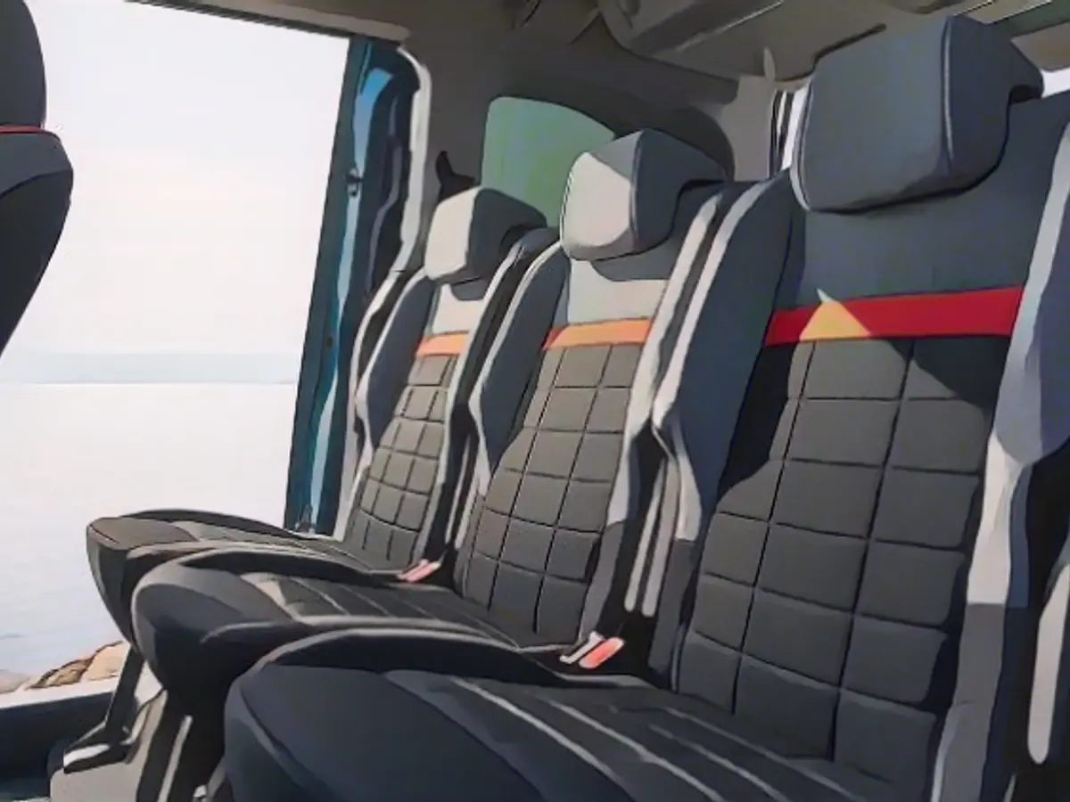 The E-Berlingo offers three individual seats in the second row.