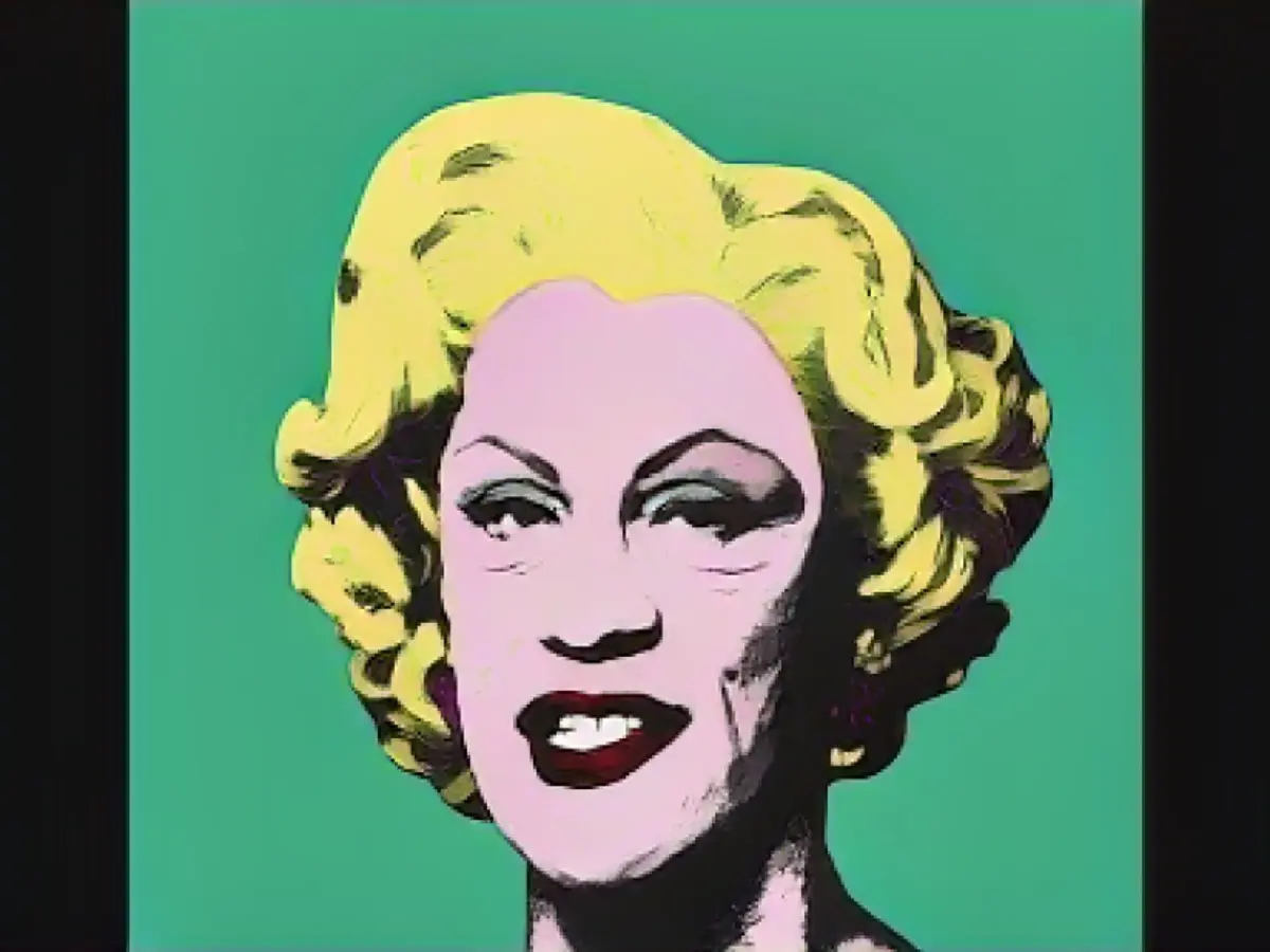 Andy Warhol'un 1962 tarihli Marilyn Monroe portresi yeniden yaratılıyor.