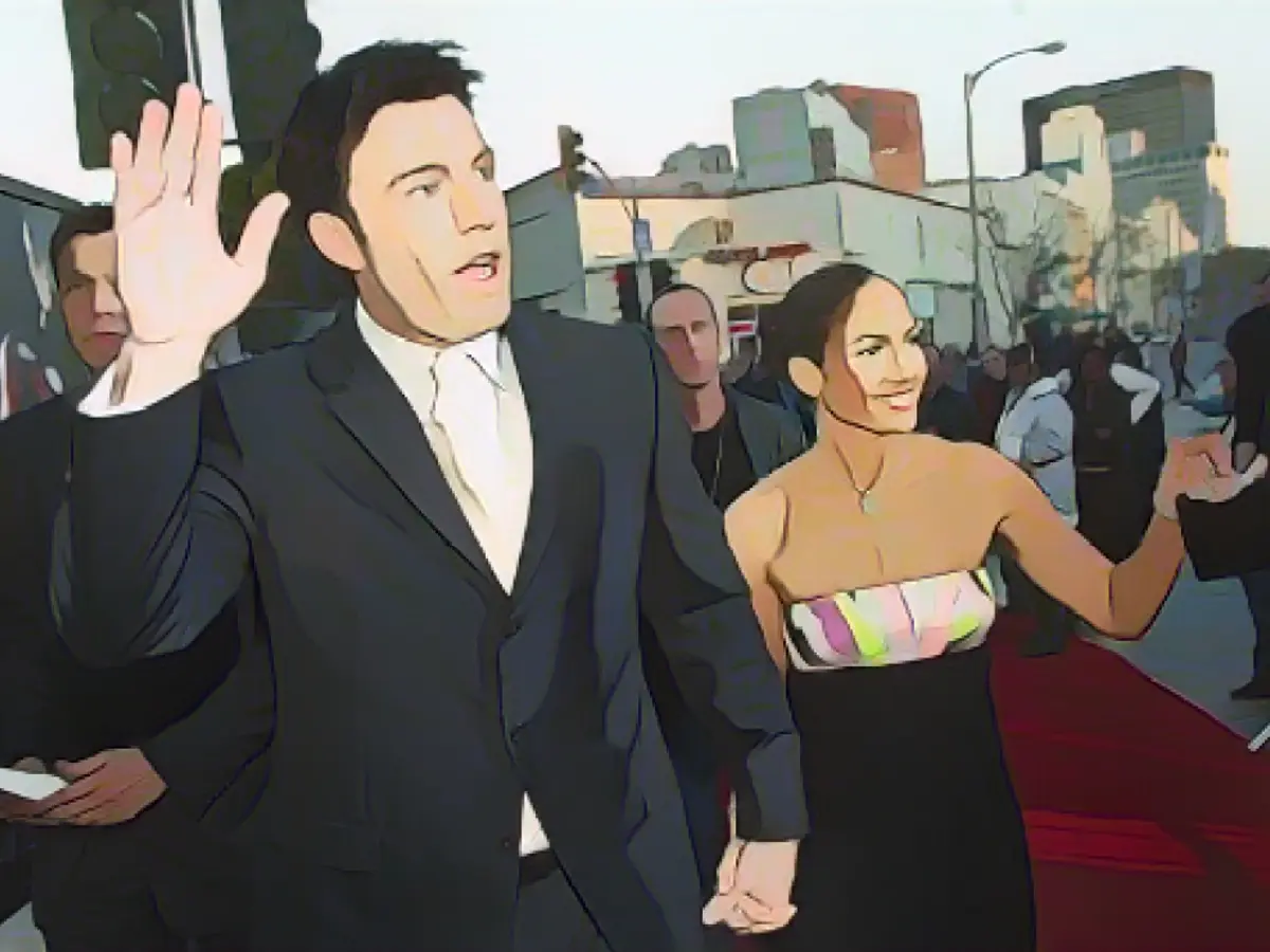 Ben Affleck și Jennifer Lopez în 2003.